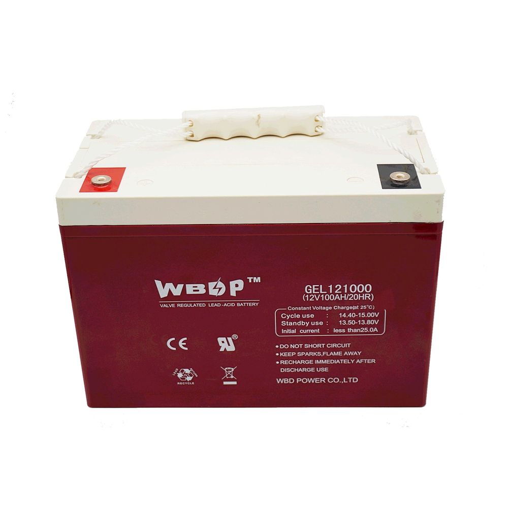 WBD12V100Ah GEL Battery Solar Energy Storage Manufacturer Supplier Factory Direct 