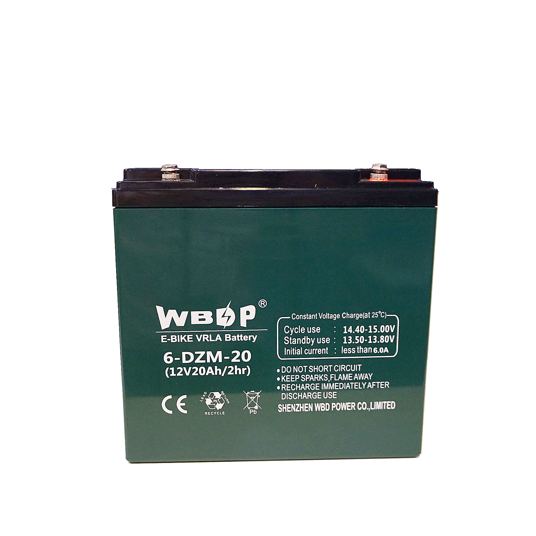 WBD 12V 20Ah Scooter Bike Electric Vehicle Motive Battery 6-DZM-20 Wholesale