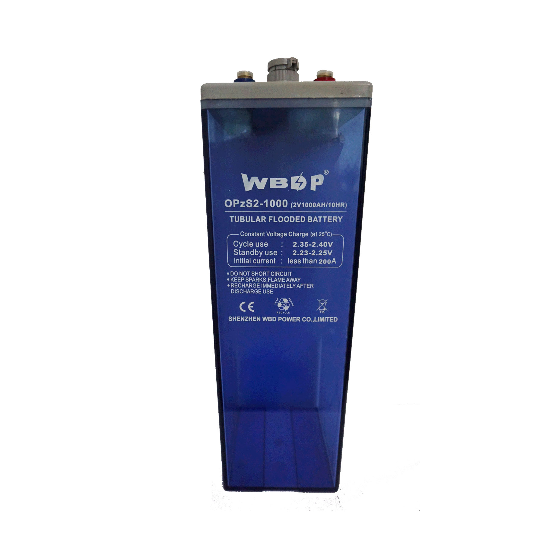 WBD OPzS 2V 1000Ah UPS Tubular Battery For Telecom System