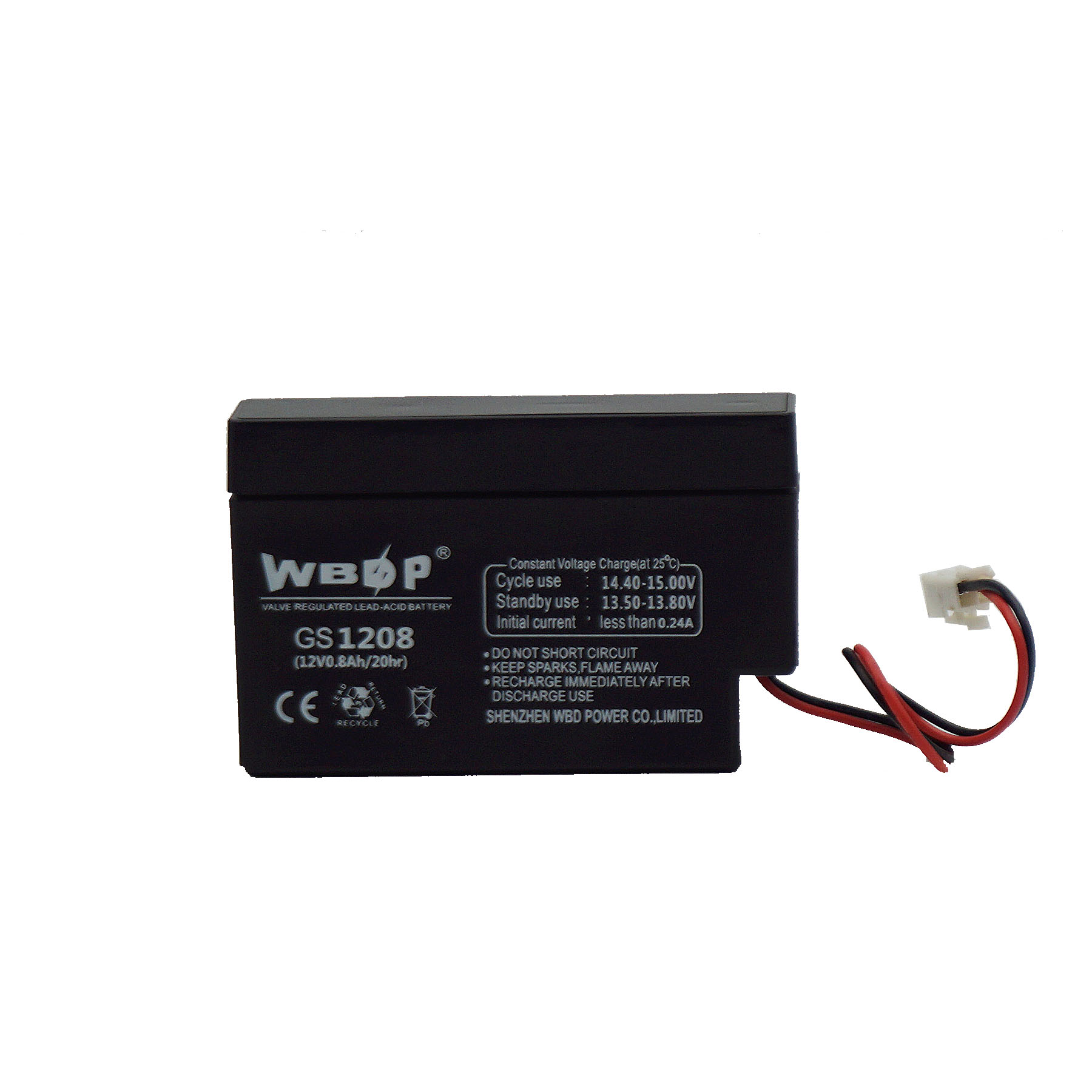 12V 0.8Ah VHR UPS Battery for Emergency Power System 